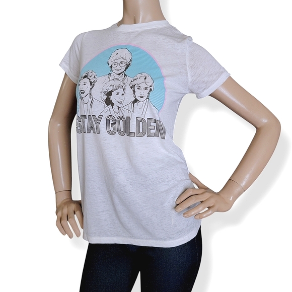 Golden Girls "Stay Golden" Graphic Print T-Shirt - Picture 3 of 8